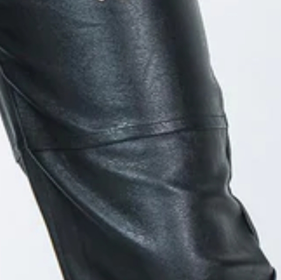 Princess Polly Macey Black Faux Leather Pants - Picture 7 of 16